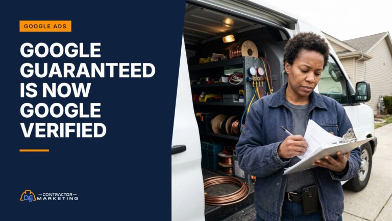 Google Guaranteed is now Google Verified: HVAC company owner checking license and insurance papers at her service van